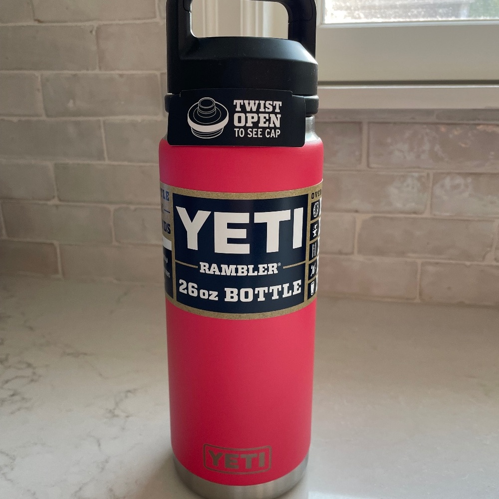 NWT YETI 26 oz. Rambler with Chug Cap Bimini Pink